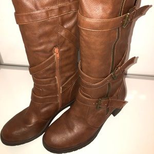 Bamboo knee-high boots size 10.